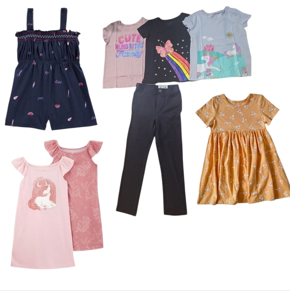Other - Bundle Lot Toddler Girls Tshirts/dress/Pants/nightgrowns Size 5T